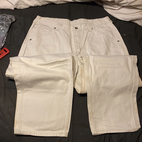 Lee carpenter jeans. 38x32 cream color - Picture 3 of 8